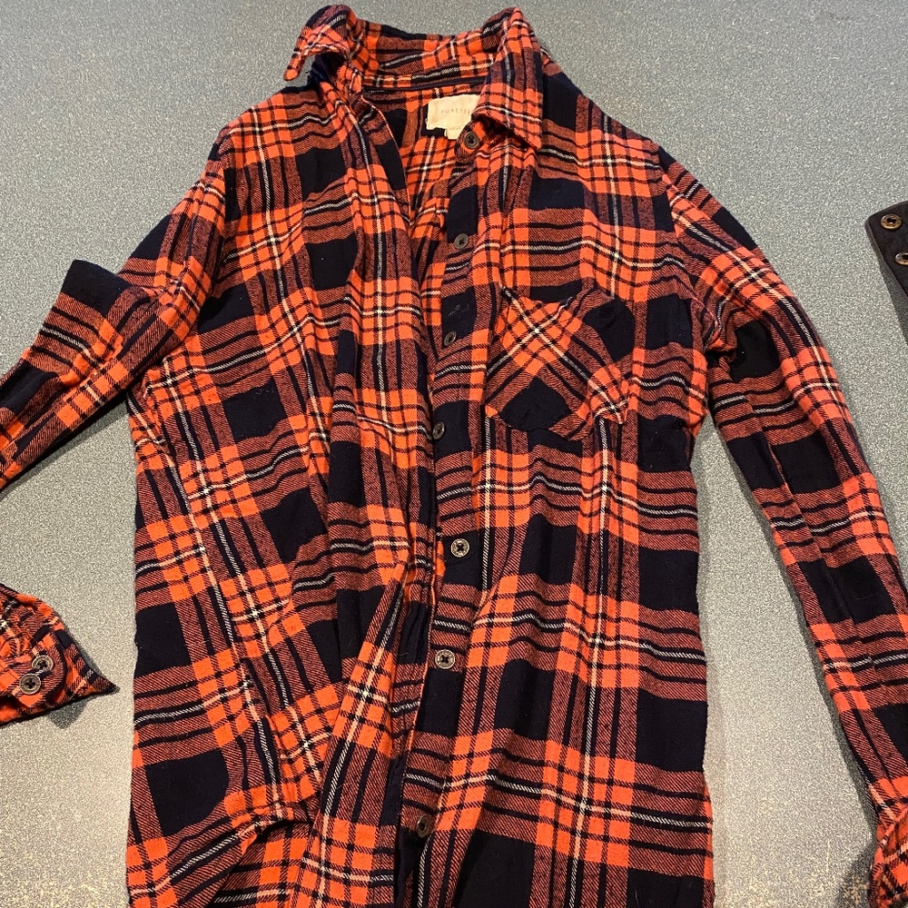 Orange and Blue Flannel